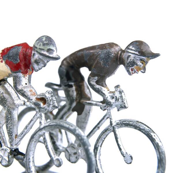 Align Art Print featuring the photograph Cyclists #1 by Bernard Jaubert