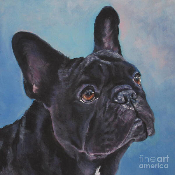 Frenchie Art Print featuring the painting French Bulldog #1 by Lee Ann Shepard