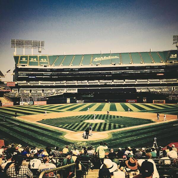 Oakland Athletics Art Print featuring the photograph Game Day In Oakland #1 by Mountain Dreams