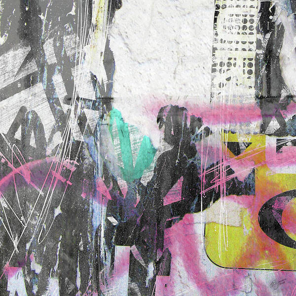Graffiti Art Print featuring the digital art Graffiti Grunge by Roseanne Jones