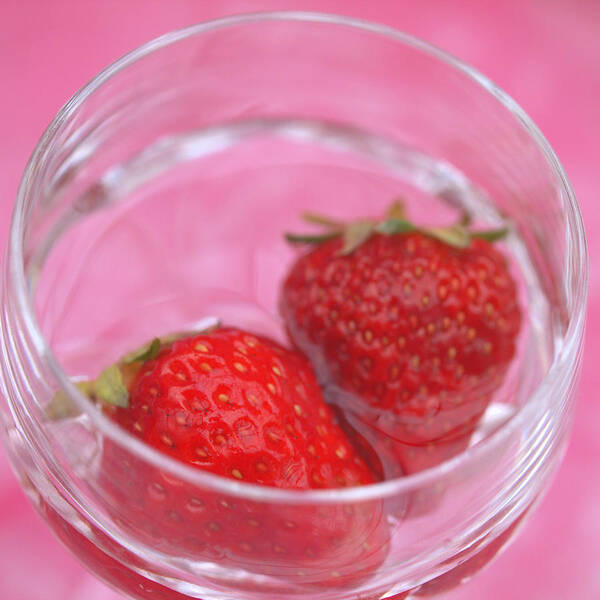 Strawberries Art Print featuring the photograph Romance In The Water #1 by Yuka Kato
