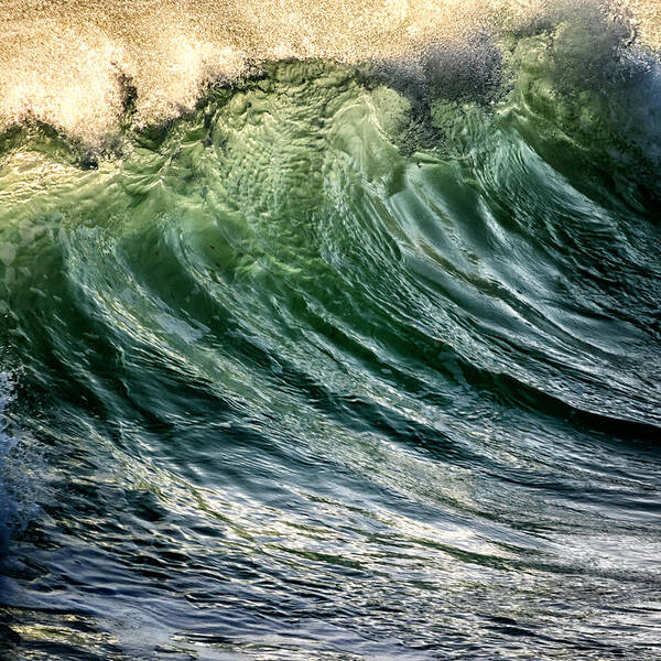 Green Art Print featuring the photograph Wave #1 by Stelios Kleanthous