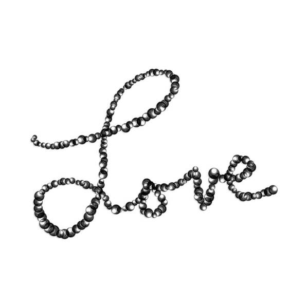 Lettering Art Print featuring the drawing Love #11 by Bill Owen