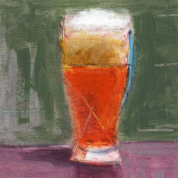 Beer Art Print featuring the painting Untitled #17 by Chris N Rohrbach