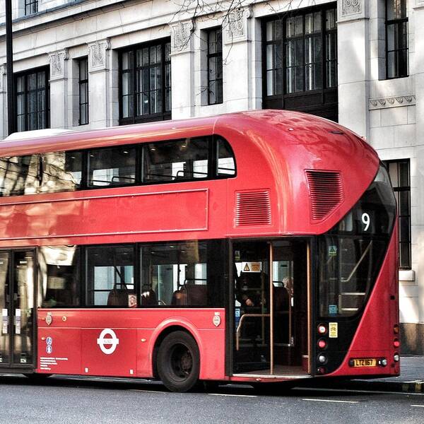 London Art Print featuring the photograph Red Bus in London #2 by Joshua Miranda