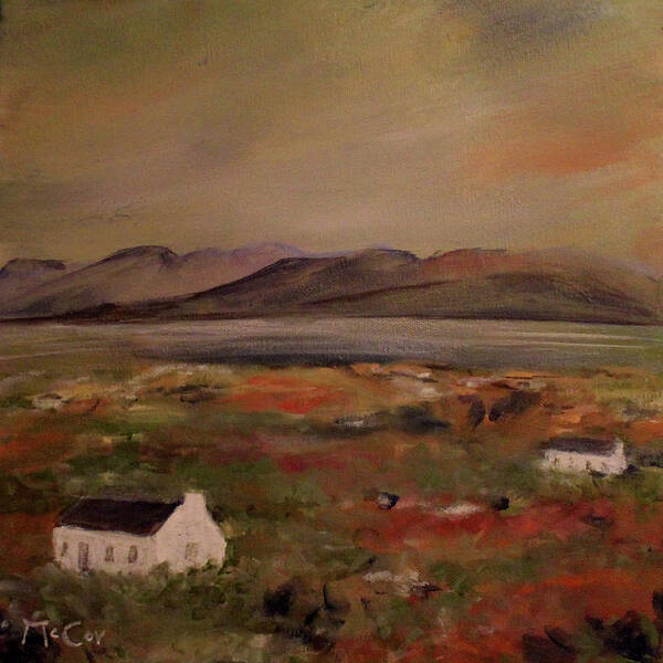 Ireland Art Print featuring the painting Evening Colours by K McCoy