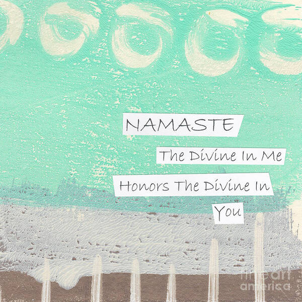 Namaste Art Print featuring the painting Namaste #6 by Linda Woods