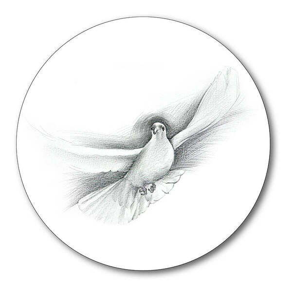 Digital Art Art Print featuring the drawing A little peace - Thank you by Ian Anderson