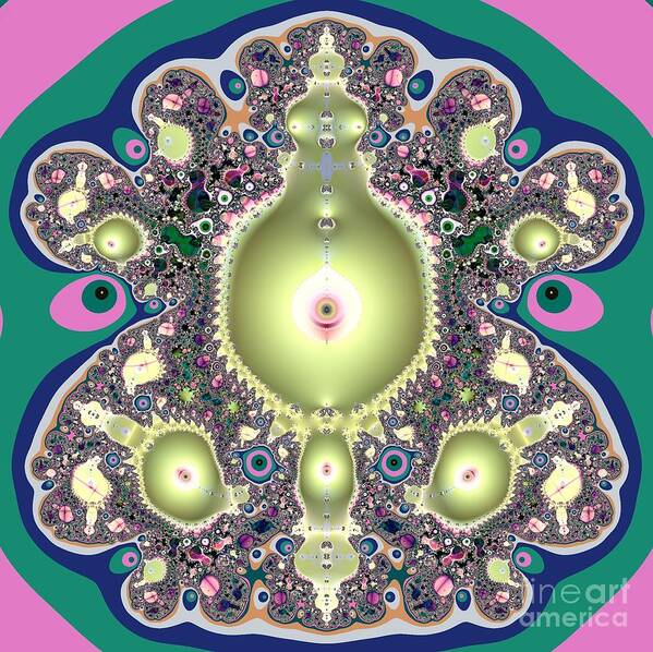 A Mothers Womb Gods Garden Of Life Art Print featuring the digital art A Mothers Womb Gods Garden of Life by Rose Santuci-Sofranko