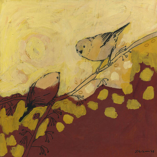 Bird Art Print featuring the painting A Short Pause by Jennifer Lommers