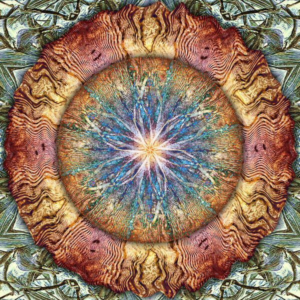 Symbolism Mandalas Art Print featuring the digital art A Wrinkle in Time by Becky Titus