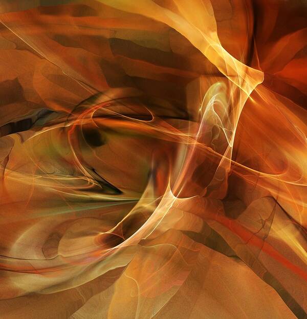 Fine Art Art Print featuring the digital art Abstract 060812A by David Lane