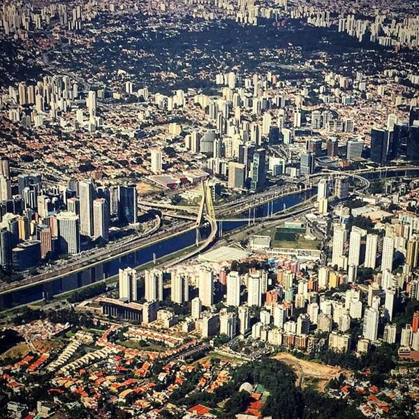 Ig_brazil Art Print featuring the photograph Aerial View Of Octávio Frias De by Kiko Lazlo Correia