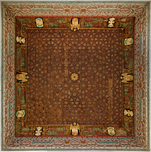 Ceiling Art Print featuring the photograph Alcazar de Sevilla Ceiling by Adam Rainoff