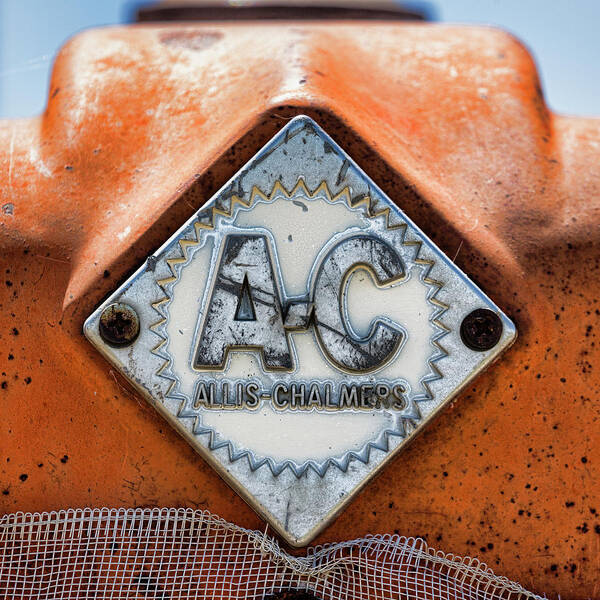 Allis Chalmers Art Print featuring the photograph Allis-Chalmers Vintage Logo by Stephen Stookey