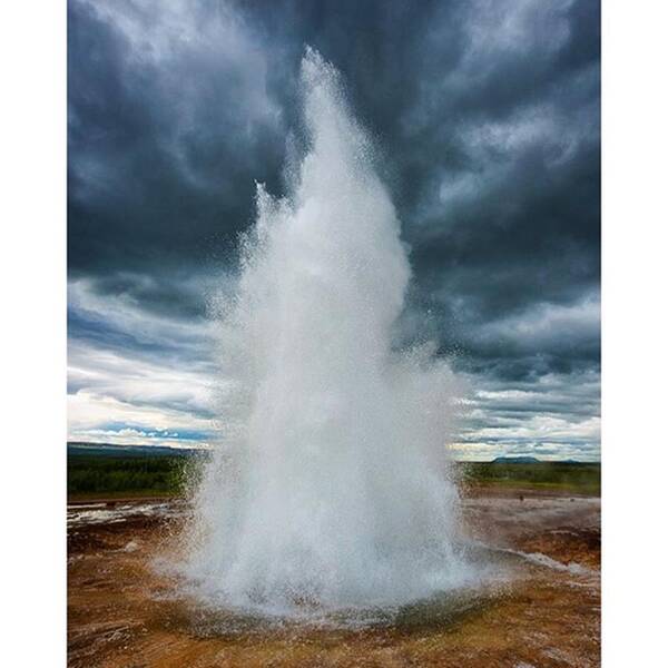 Beautiful Art Print featuring the photograph Amazing Geysir In Iceland by Matthias Hauser