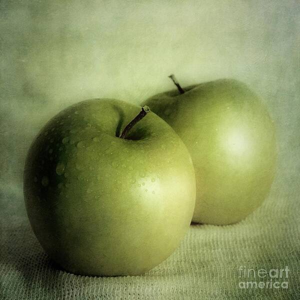 Apple Art Print featuring the photograph Apple Painting by Priska Wettstein