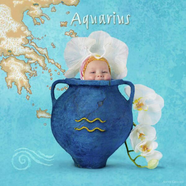 Zodiac Art Print featuring the photograph Aquarius by Anne Geddes
