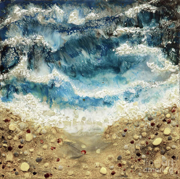 Water Art Print featuring the painting At Water's Edge V by Laurie Tietjen