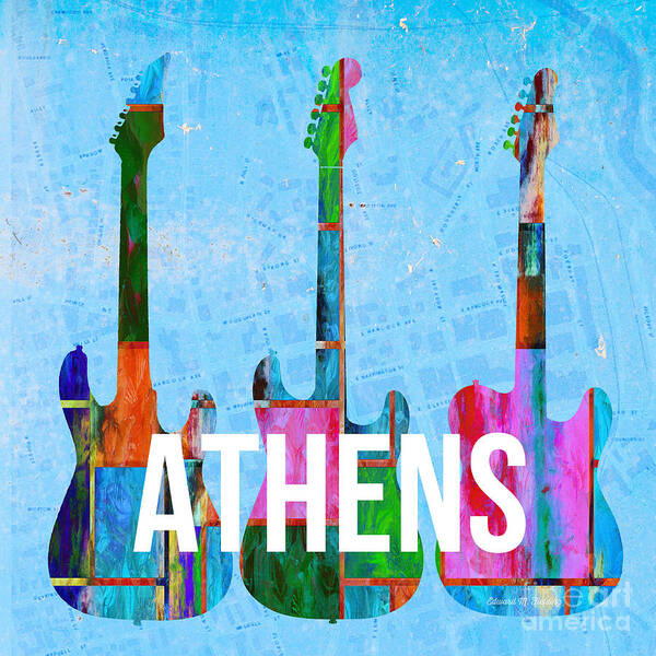 Athens Art Print featuring the photograph Athens Ga Music Scene by Edward Fielding