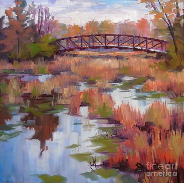 Nature Art Print featuring the painting Autumn Span by K M Pawelec