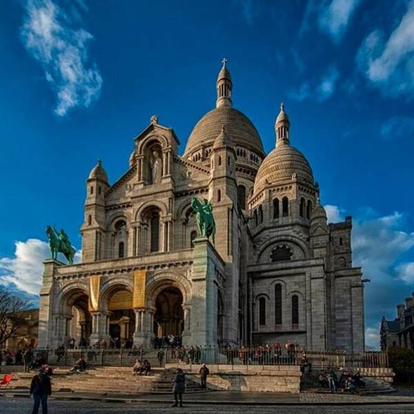 Beautiful Art Print featuring the photograph #basilica #paris #sacrécœur by Clinton Brandhagen