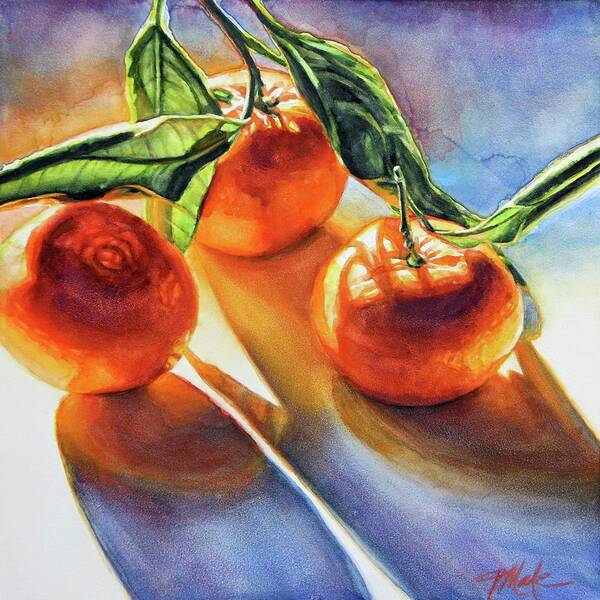 Fruit Art Print featuring the painting Bask in the Sunshine by Tracy Male