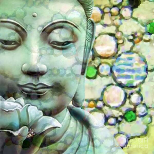 Buddha Art Print featuring the painting Be by Susan Fisher