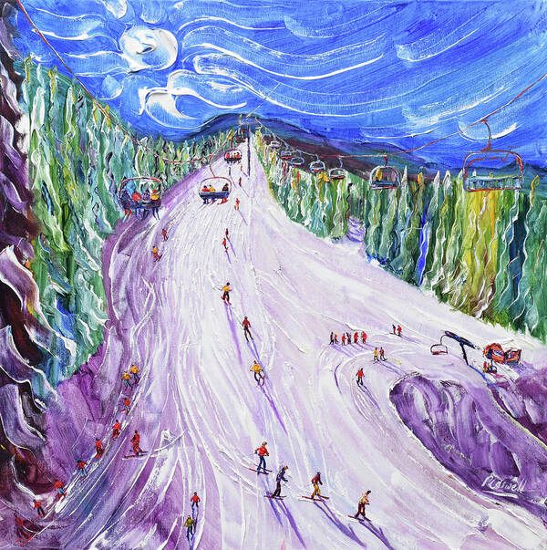Morzine Art Print featuring the painting Belvedere chair by Pete Caswell