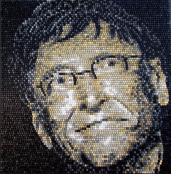 Bill Gates Art Print featuring the mixed media Bill Gates by Doug Powell