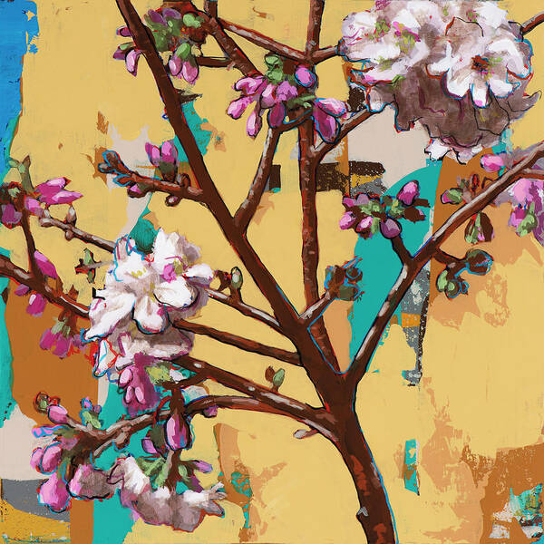 Cherryblossoms Art Print featuring the painting Biosphere #10 by David Palmer