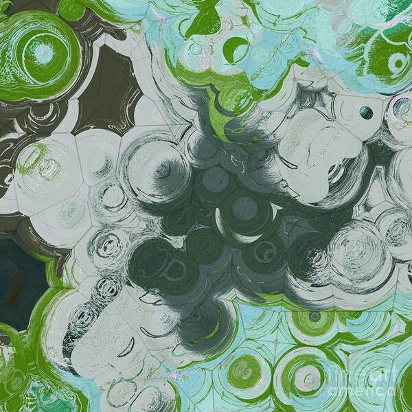 Abstract Art Print featuring the digital art Blobs - 13c9b by Variance Collections