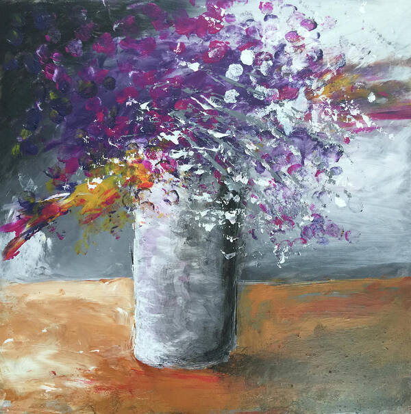 Watrer Art Print featuring the painting Bloom Where You Are Planted by Linda Bailey