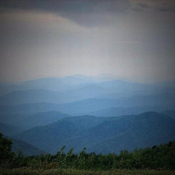 Mountains Art Print featuring the photograph Blue Ridge Parkway Silhouette by Jen McKnight