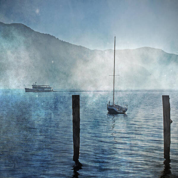 Fog Art Print featuring the photograph Boats In The Fog by Joana Kruse