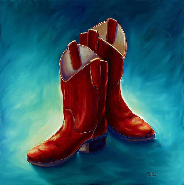 Boots Art Print featuring the painting Boots by Shannon Grissom