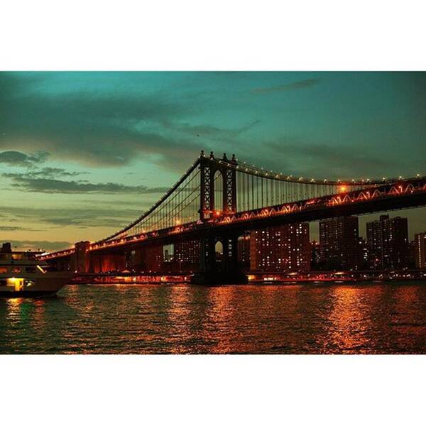 Travelleisure Art Print featuring the photograph Brooklyn Bridge #natgeo #summer by Clarens Clarens