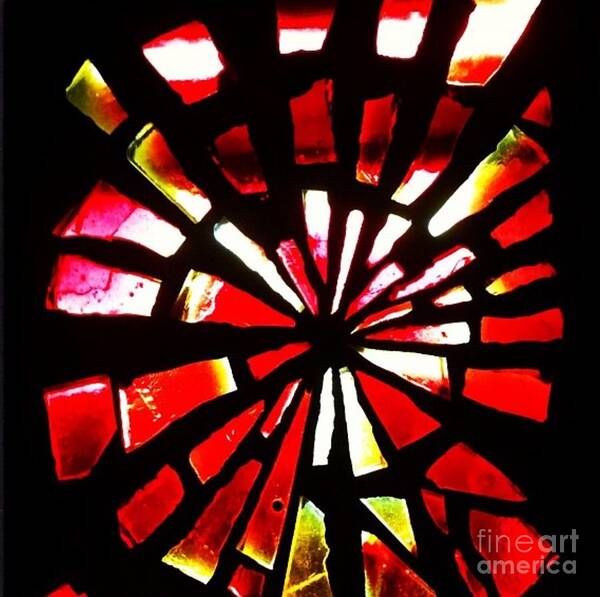 Stained Glass Art Print featuring the photograph Bully's by Denise Railey