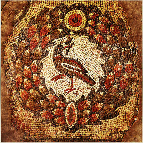 Bird Art Print featuring the digital art Byzantine Bird by Asok Mukhopadhyay