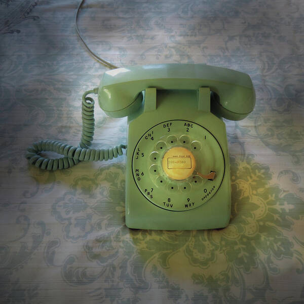 Telephone Art Print featuring the photograph Call Me Anytime by Sally Banfill