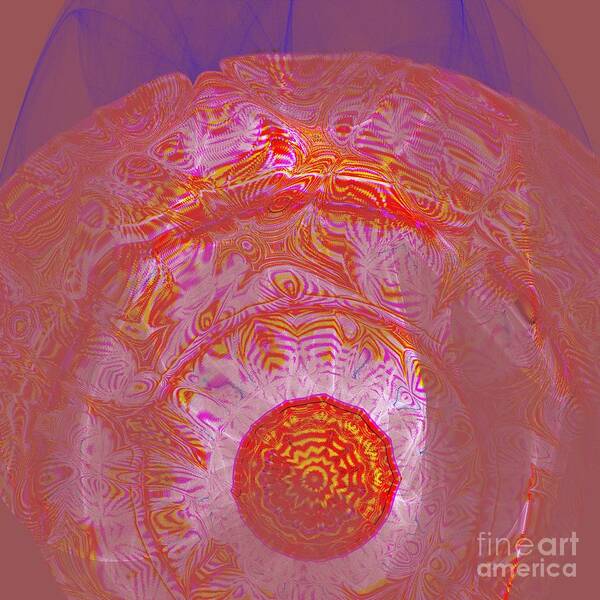 Festival Art Print featuring the digital art Carnival Abstract 9 by Mary Machare