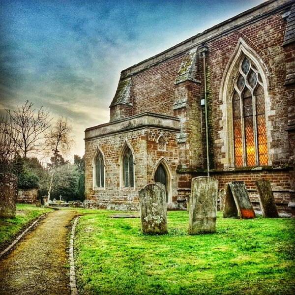 Building Art Print featuring the photograph Churchyard by Vicki Field