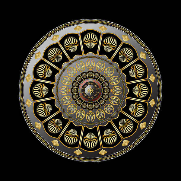Mandala Art Print featuring the digital art Circulosity No 3019 by Alan Bennington