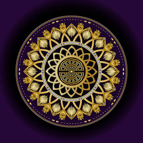 Mandala Art Print featuring the digital art Circulosity No 3258 by Alan Bennington