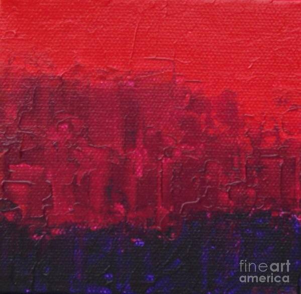 Red Art Print featuring the painting City by Emily Young