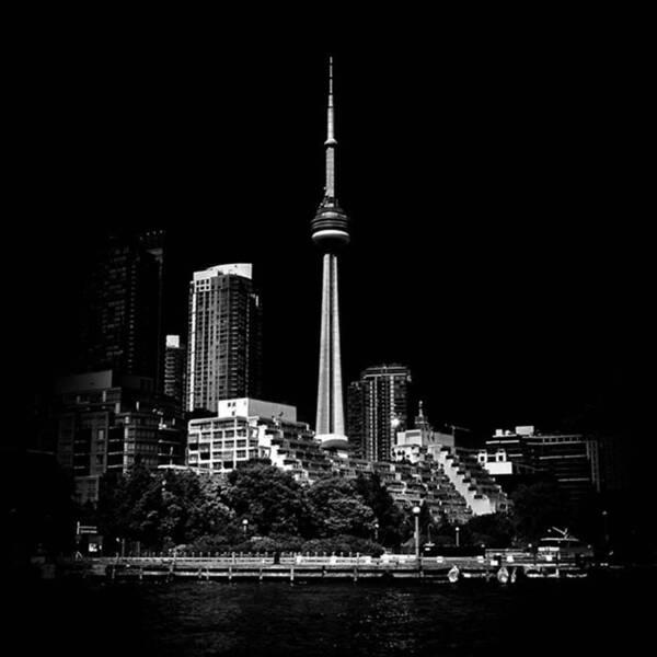 Downtowntoronto Art Print featuring the photograph Cn Tower From Ireland Park 
#toronto by Brian Carson
