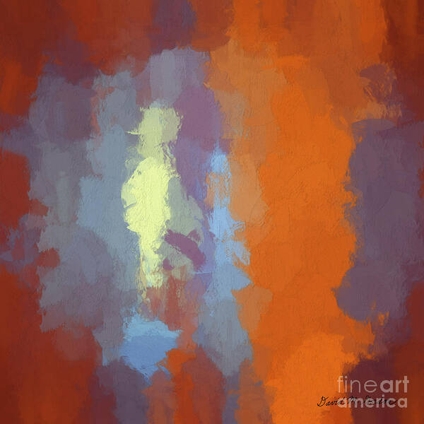Abstract Art Print featuring the photograph Color Abstraction XXIII SQ by David Gordon