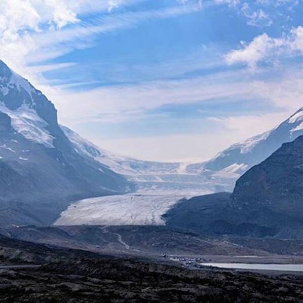 Columbiaicefield Art Print featuring the photograph #columbiaicefield #athabascaglacier by Fink Andreas