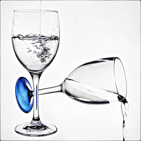 Glass Art Print featuring the photograph Could you please pour me some water by Andrei SKY