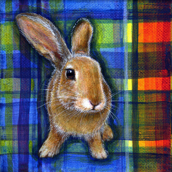 Rabbit Art Print featuring the painting Courage by Retta Stephenson